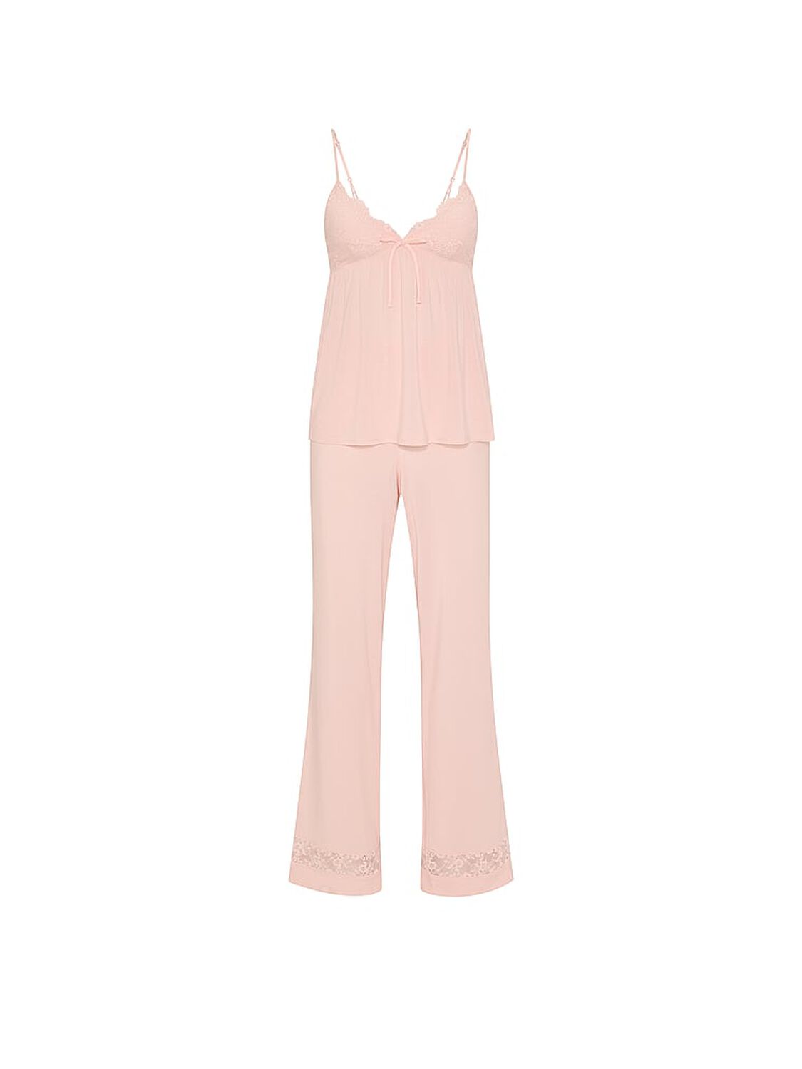 vs Victoria's Secret SoSoft&trade; Modal Lace-Trim Cami & Pants Set Purest Pink 3 of 3 