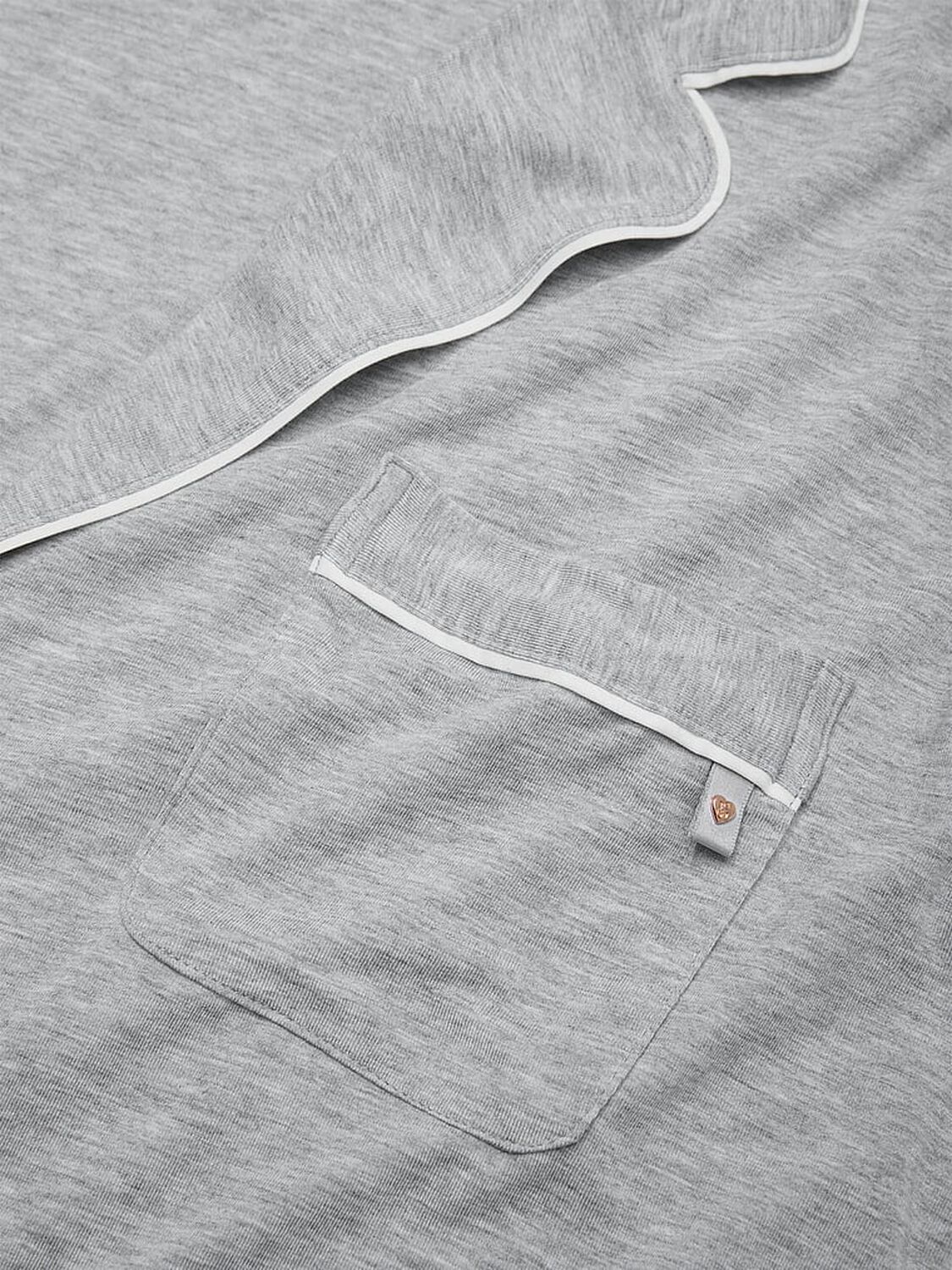 vs Victoria's Secret Modal Soft Long Pajama Set Medium Heather Grey 4 of 4