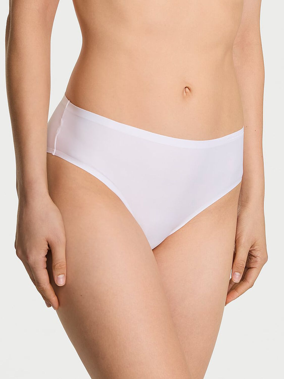 vs Body By Victoria Body by Victoria Flex Mid-Rise Bikini Panty Vs White 1 of 3 