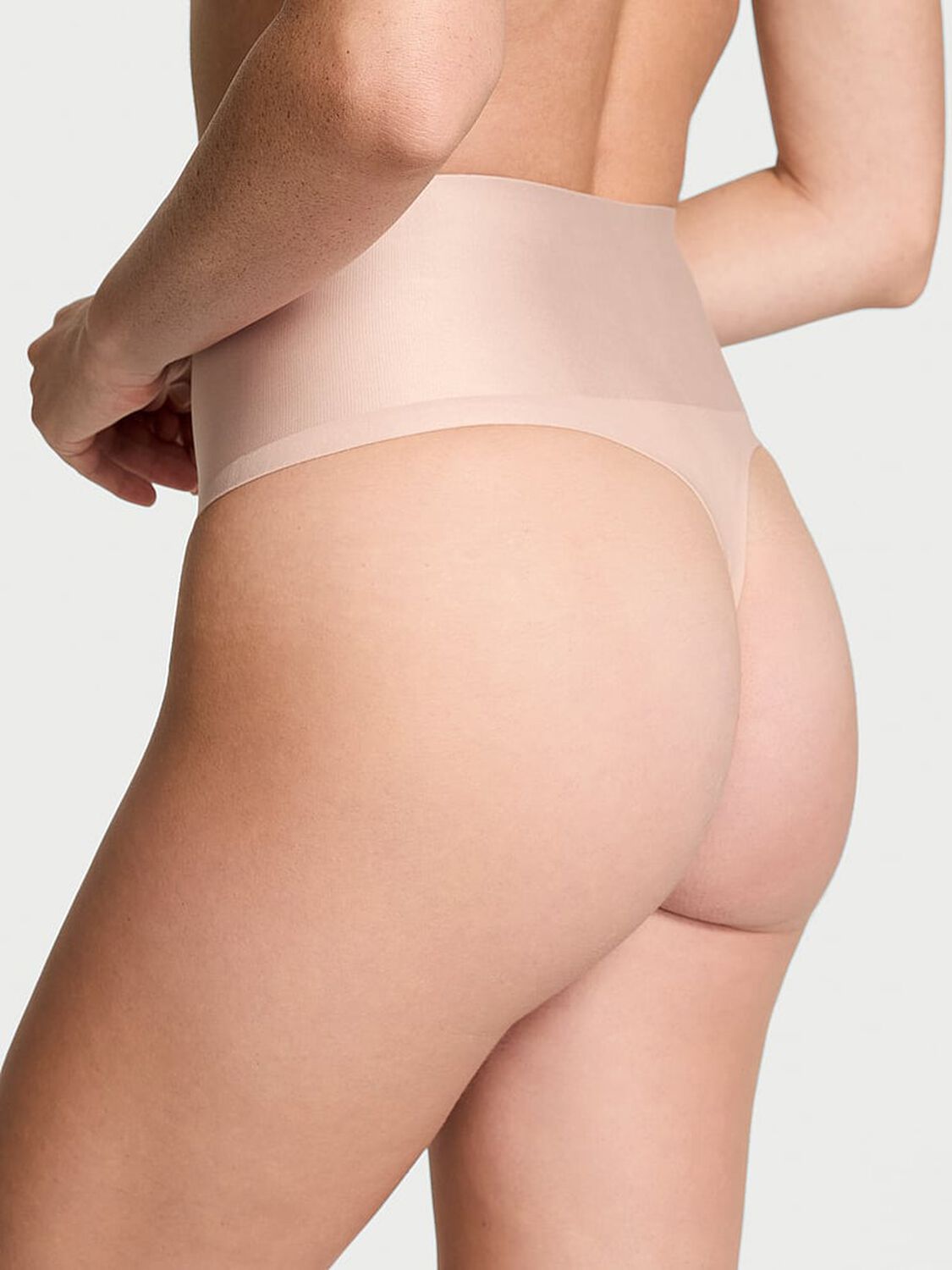 vs Body By Victoria Smoothing Shimmer Thong Panty Macaron 2 of 3 