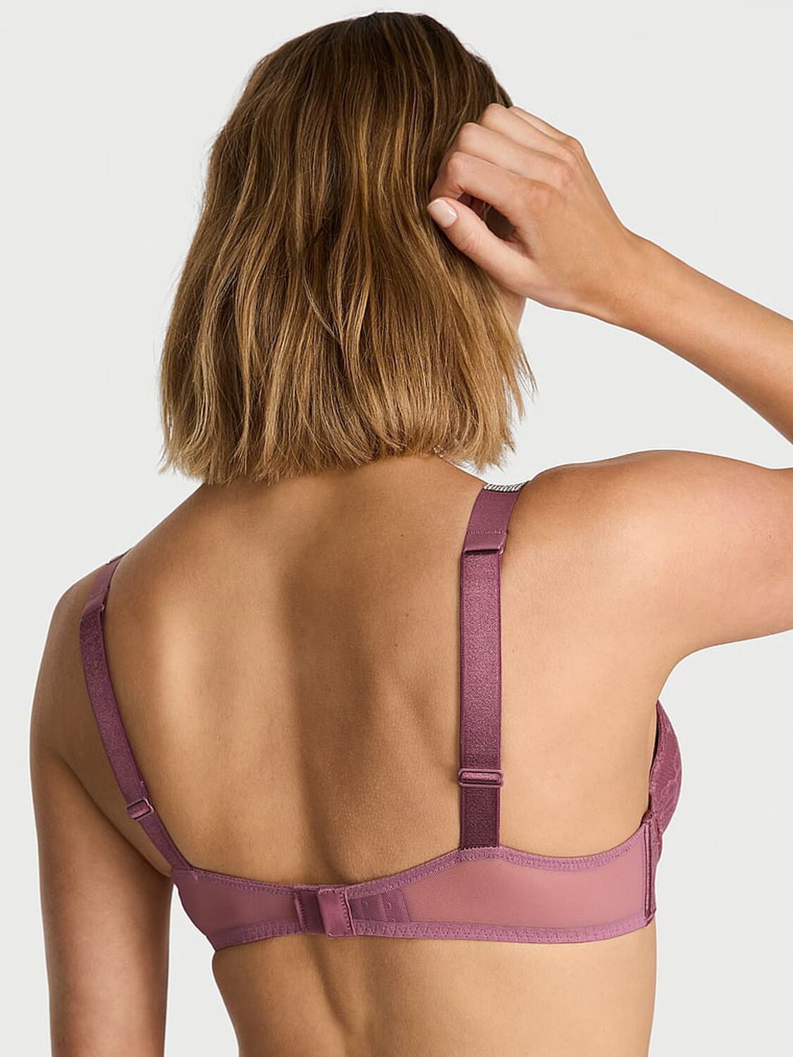 vs Very Sexy Shine Strap Lace Push-Up Bra Purple Vapor 2 of 2 