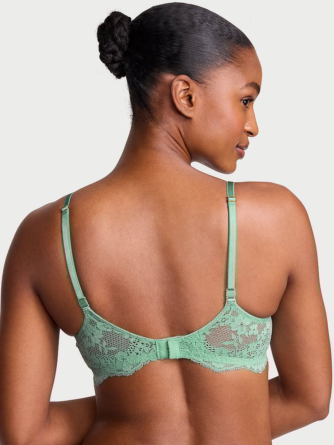 vs Dream Angels Wicked Unlined Lace Balconette Bra Sweet Spearmint 2 of 4 