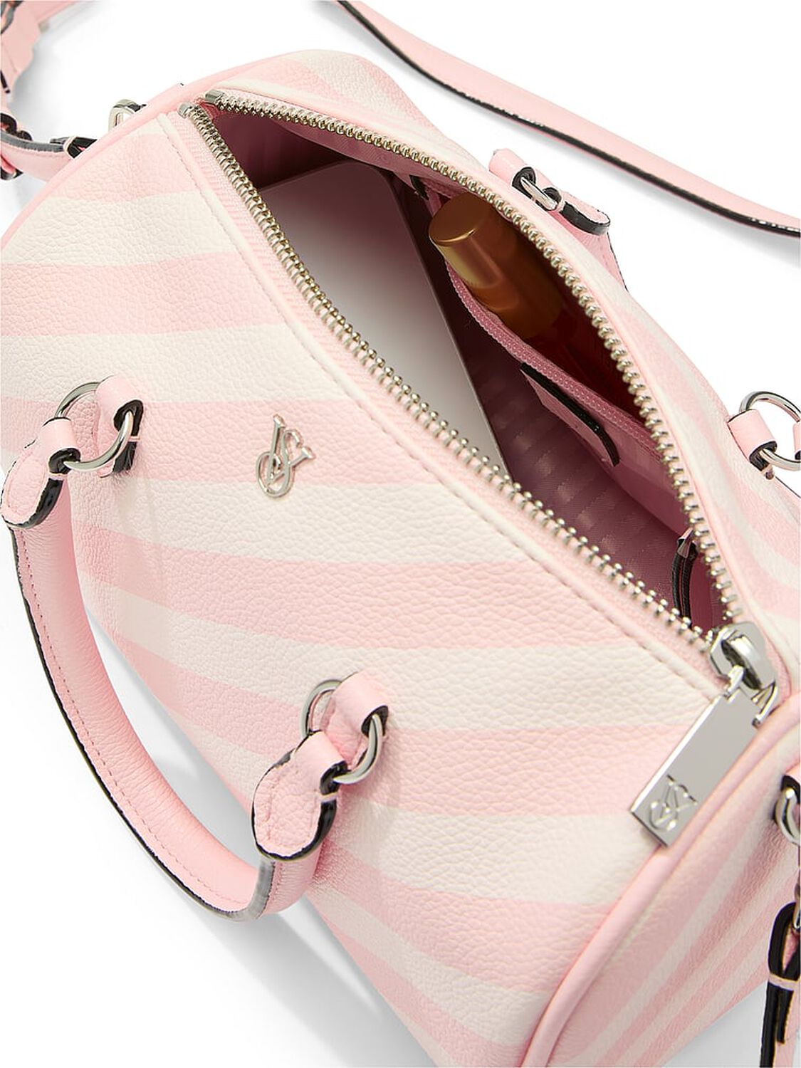 vs Victoria's Secret Mini Duffle Crossbody Bag Heritage Stripe 3 of 4 