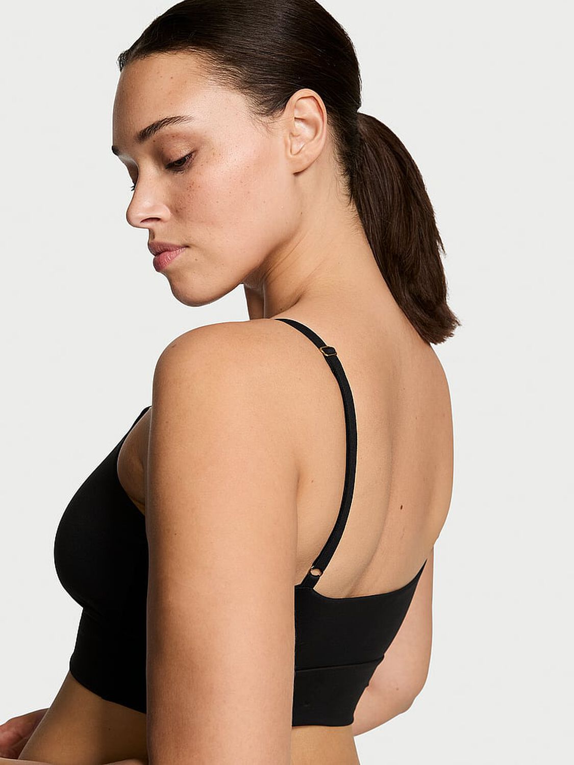 vs Victoria's Secret BODYWEAR by Victoria with FeatherSoft� Innovation Bralette Black 2 of 4 