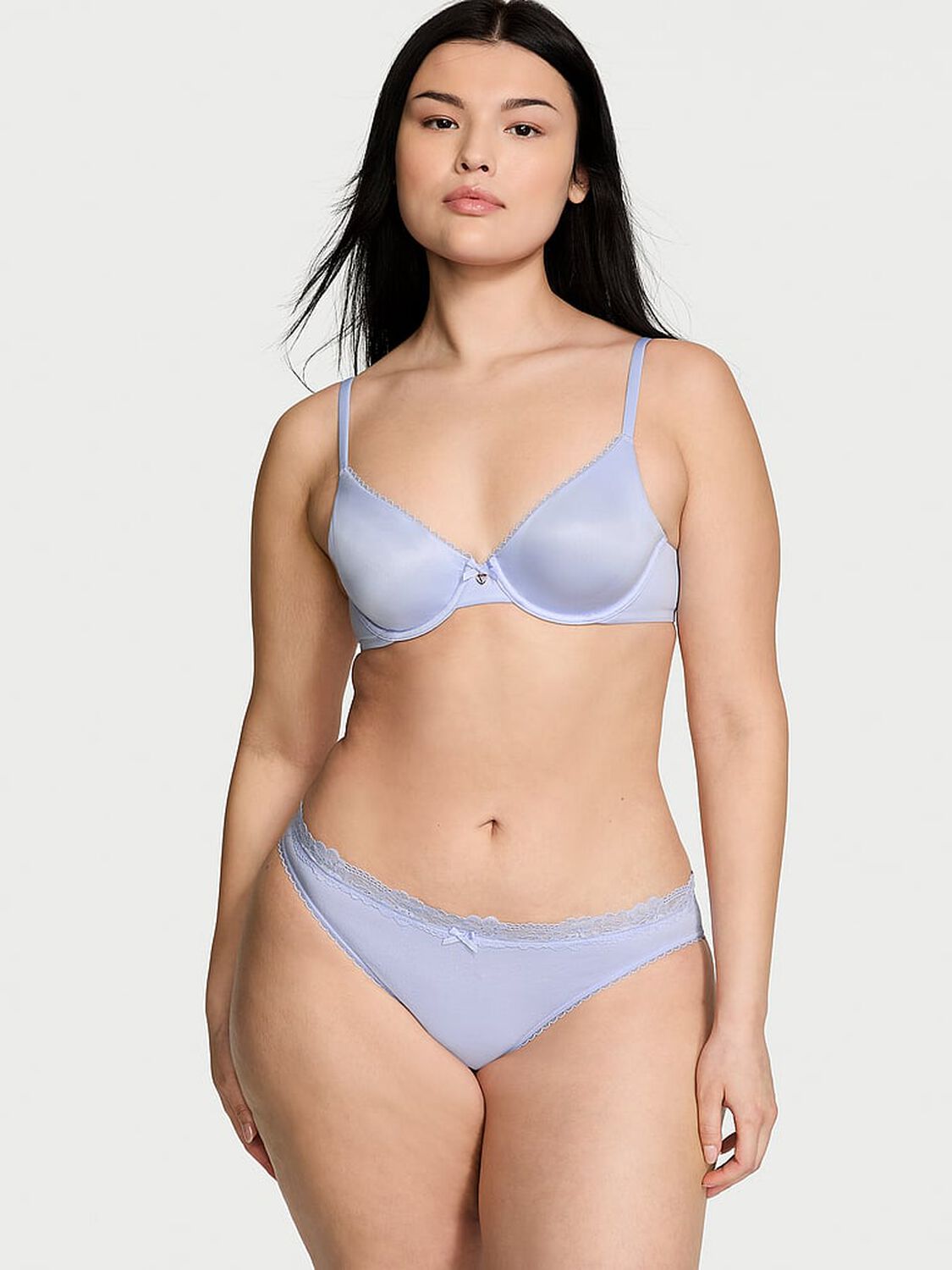 vs Body By Victoria Invisible Lift Unlined Smooth Demi Bra Blue Crescent 4 of 4 