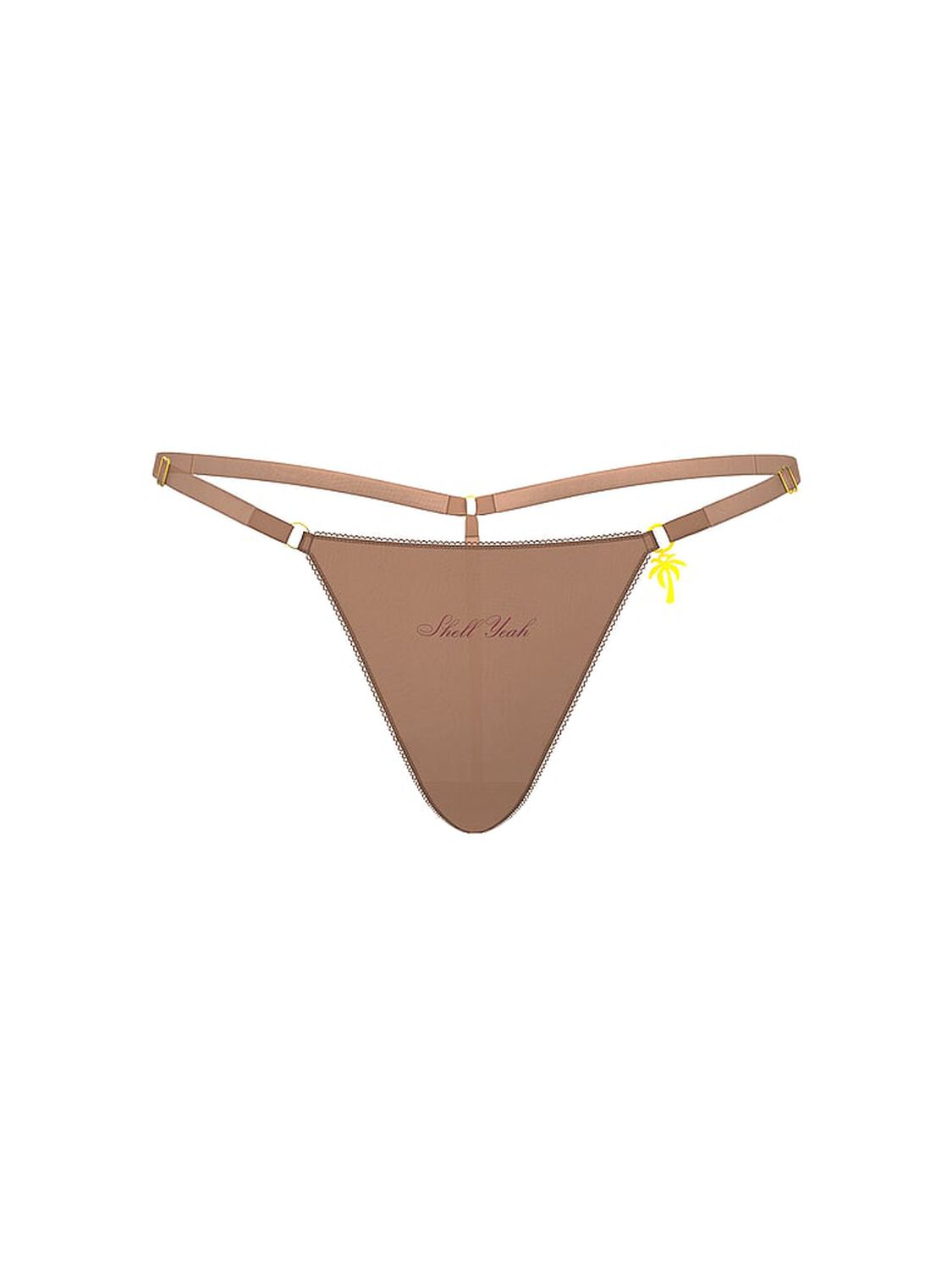 vs Very Sexy Smooth Charm V-String Panty Caramel 2 of 2 