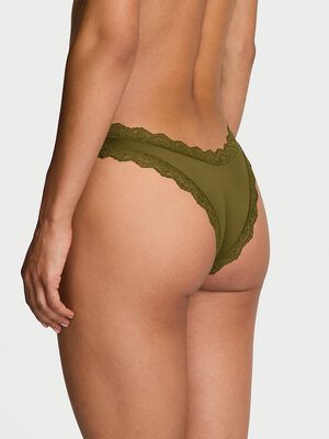 Lace-Trim Brazilian Panty