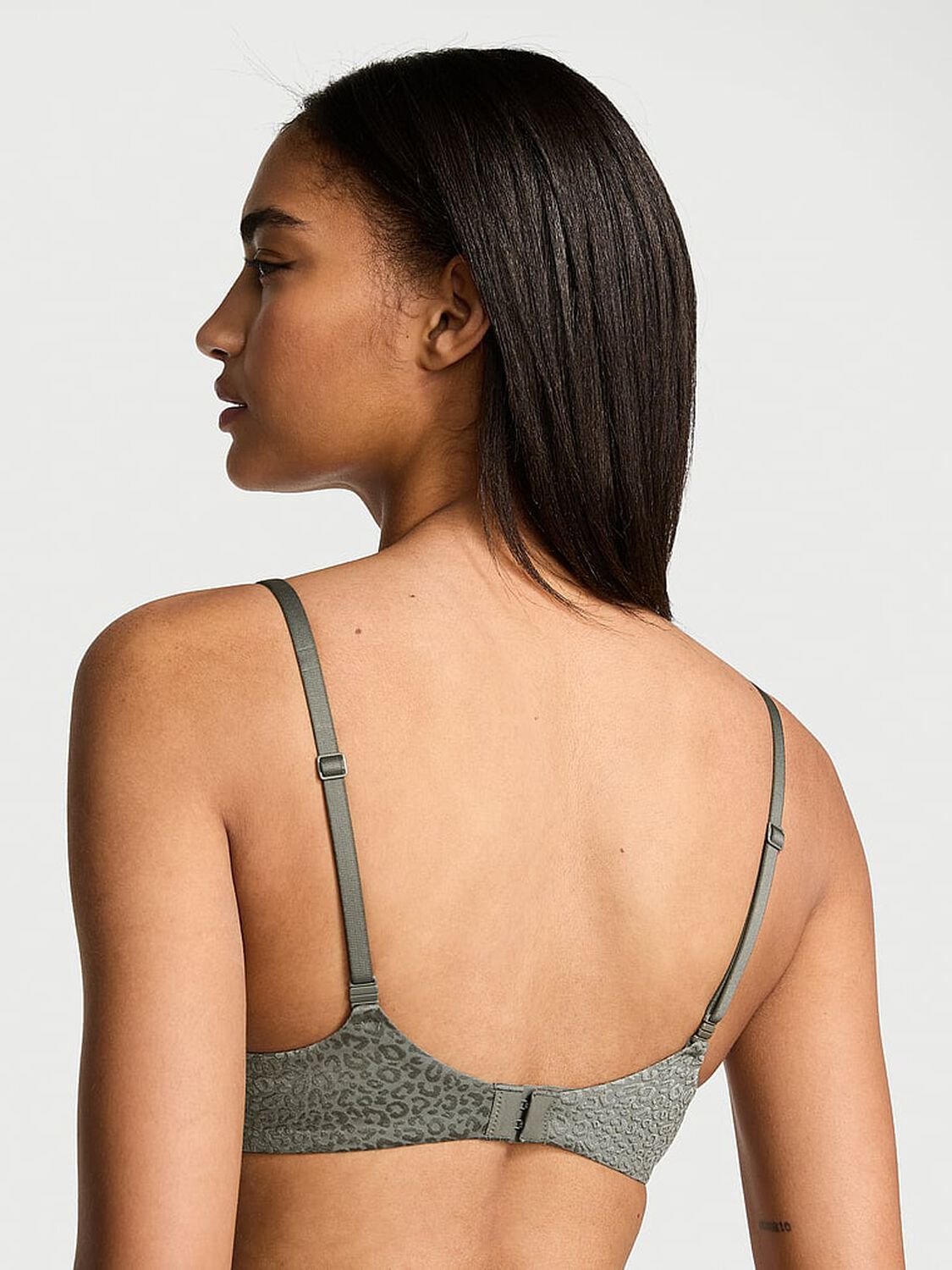 vs Body By Victoria Lightly Lined Demi Bra Expedition Green 1 of 2 