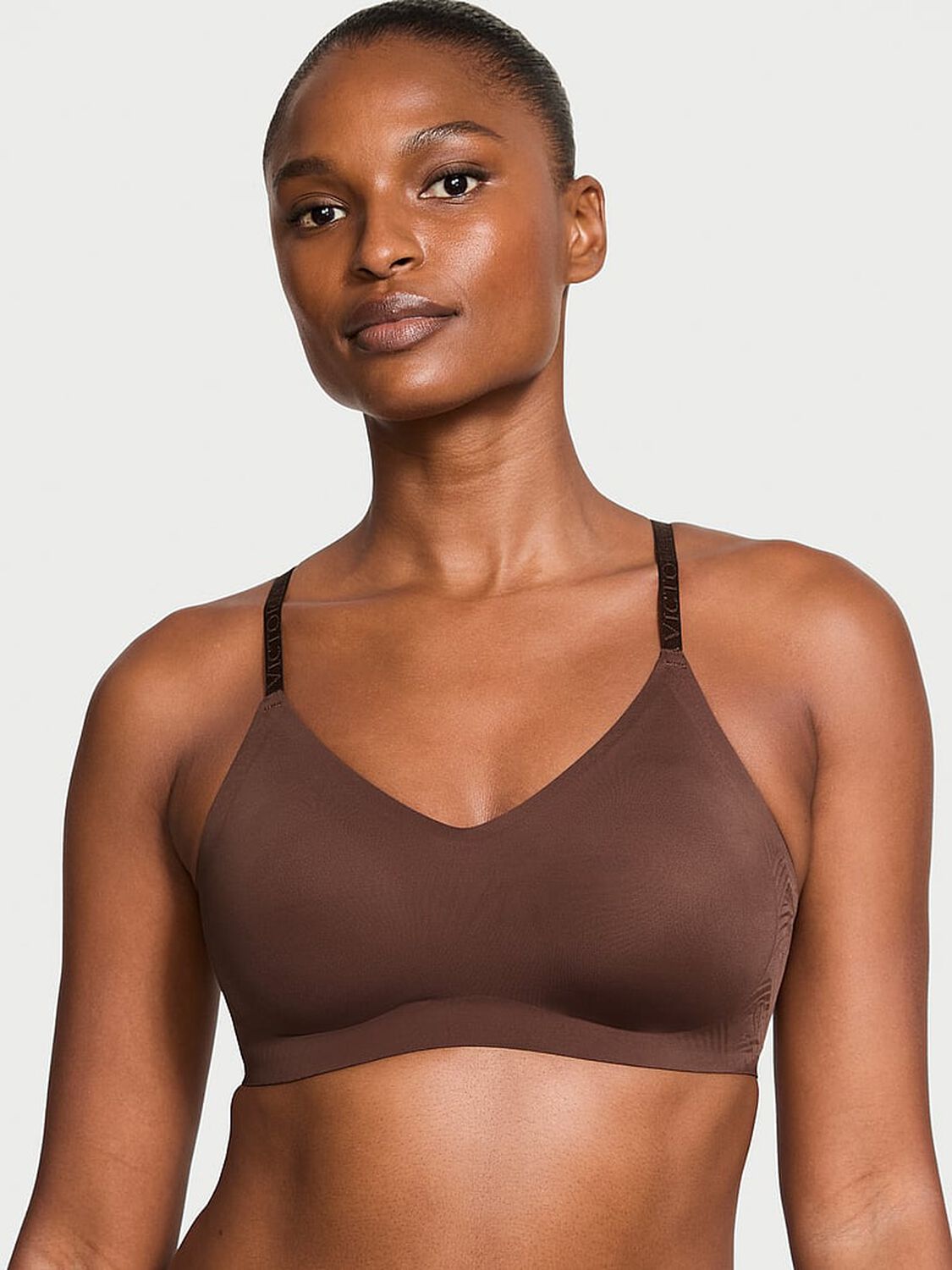 vs The T-Shirt Lightly Lined Wireless Comfort Bra Ganache 1 of 3 