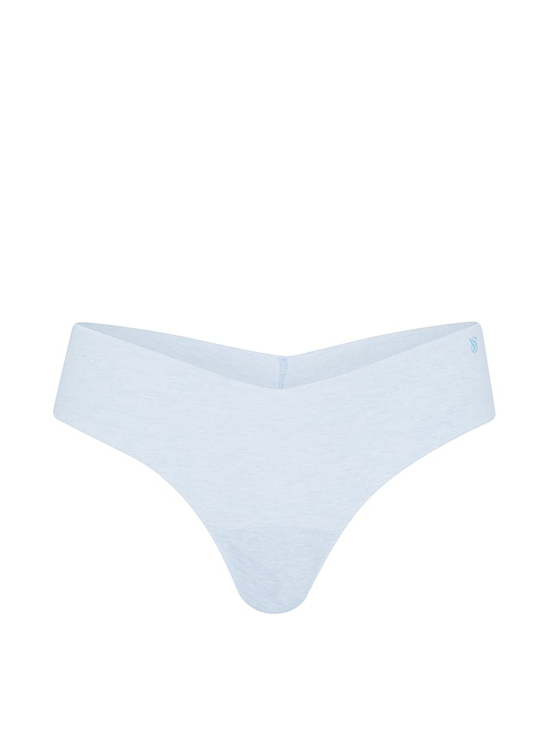 vs No-Show No-Show Cotton Thong Panty Heather Air Blue 3 of 3 