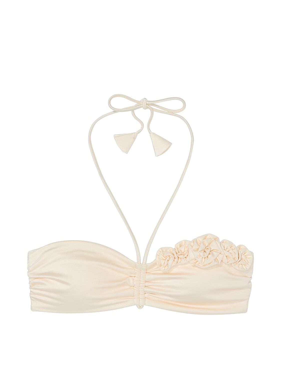 vs Victoria's Secret Swim Rosette Bandeau Bikini Top Candlelight 3 of 3 