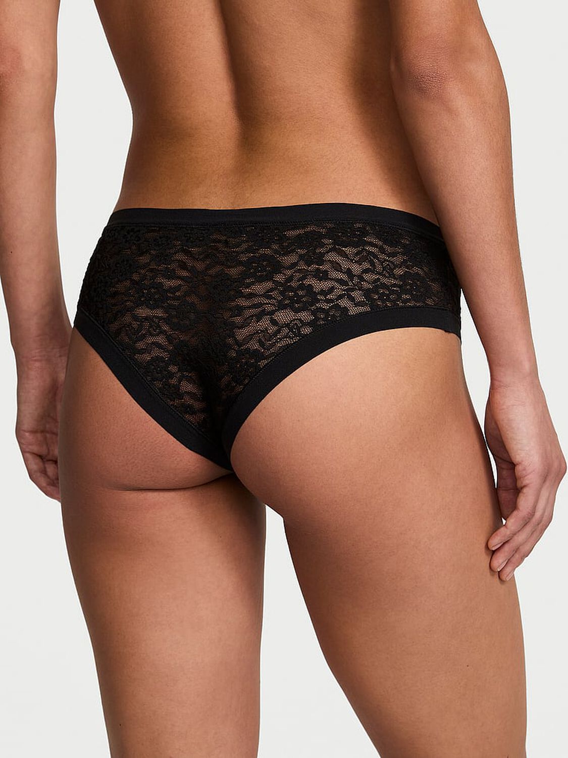 vs No-Show No-Show Lace Cheeky Panty Black 2 of 3 