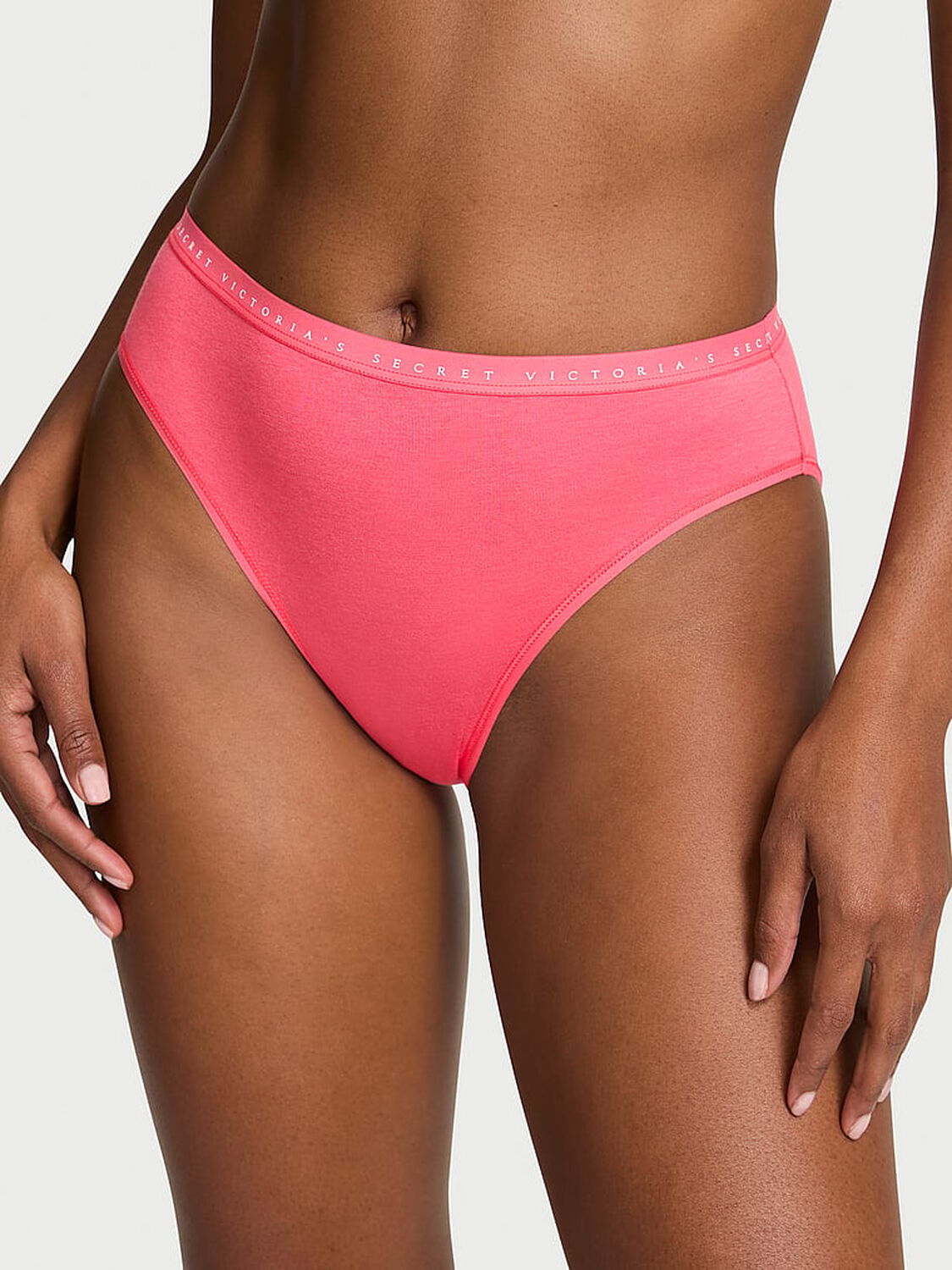 vs Victoria's Secret Stretch Cotton High-Leg Brief Panty 1 of 3 
