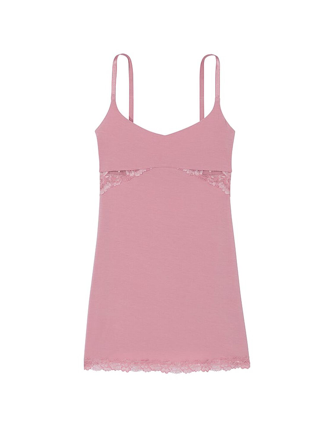 vs Victoria's Secret Modal Lace-Trim Sweetheart Slip Dress 3 of 3 