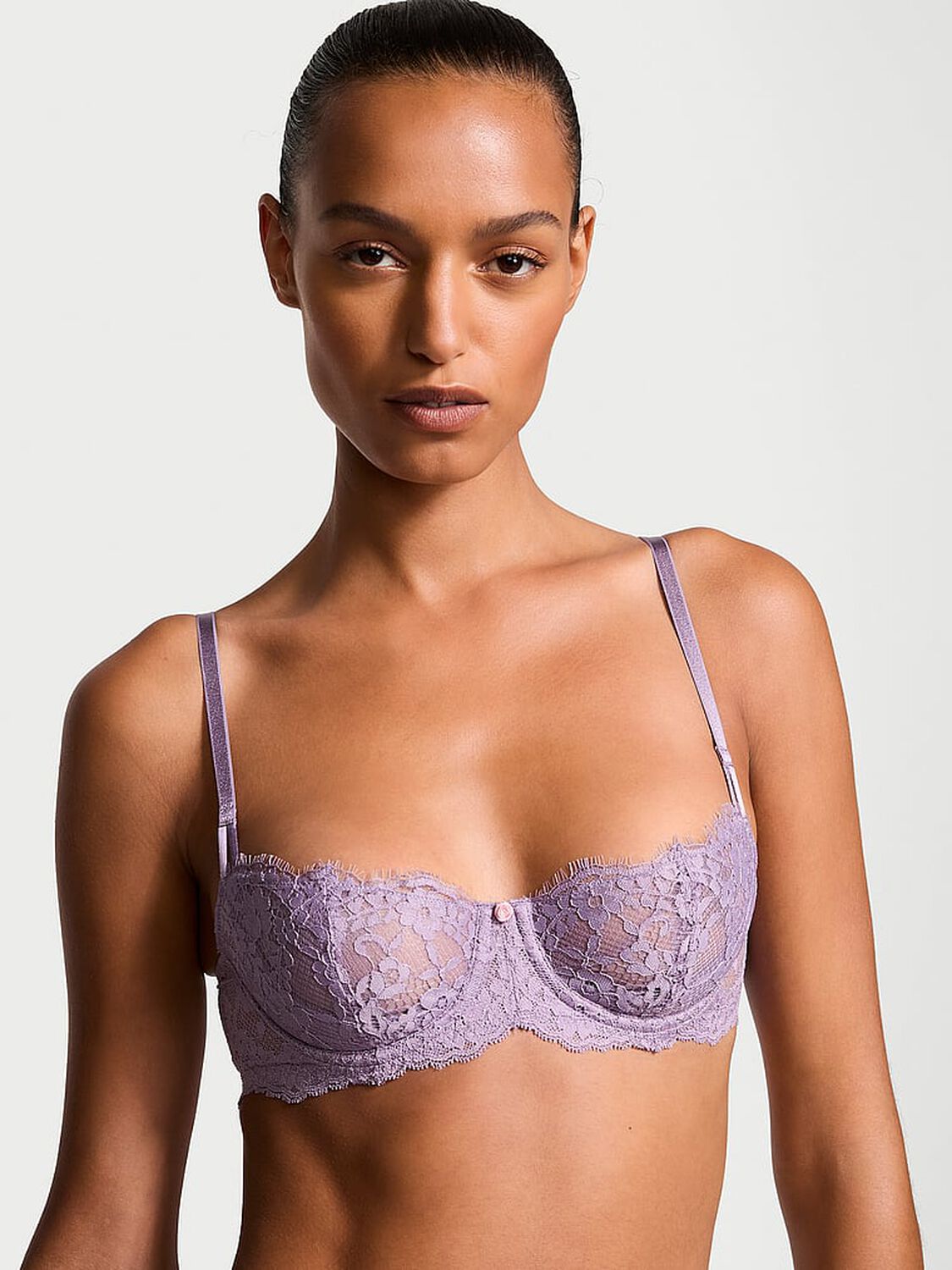 vs Dream Angels Wicked Unlined Lace Balconette Bra 1 of 4 