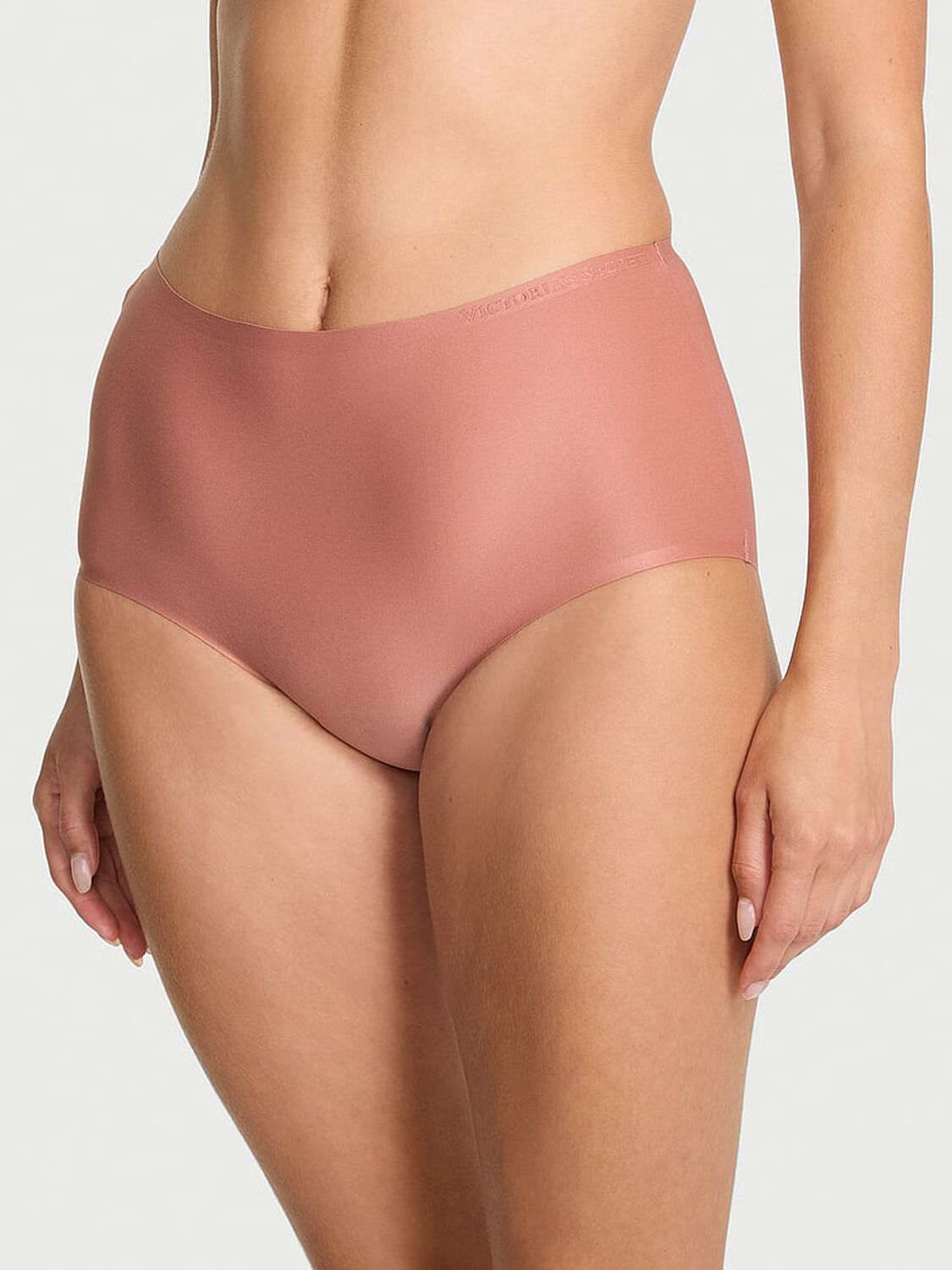 vs Body By Victoria Body by Victoria Flex Mid-Rise Modern Brief Panty Desert Blush 1 of 3 