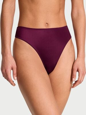 Smooth High-Waist Strappy-Back Thong Panty