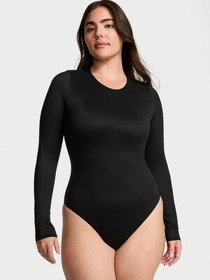 Bodywear by Victoria with FeatherSoft&trade; Innovation Long-Sleeve Bodysuit