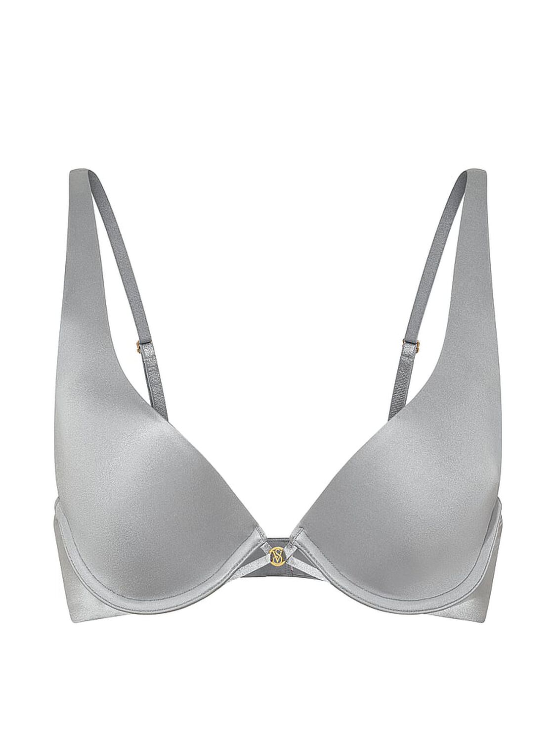 vs Very Sexy Smooth Lightly Lined Plunge Bra Sterling 3 of 3 