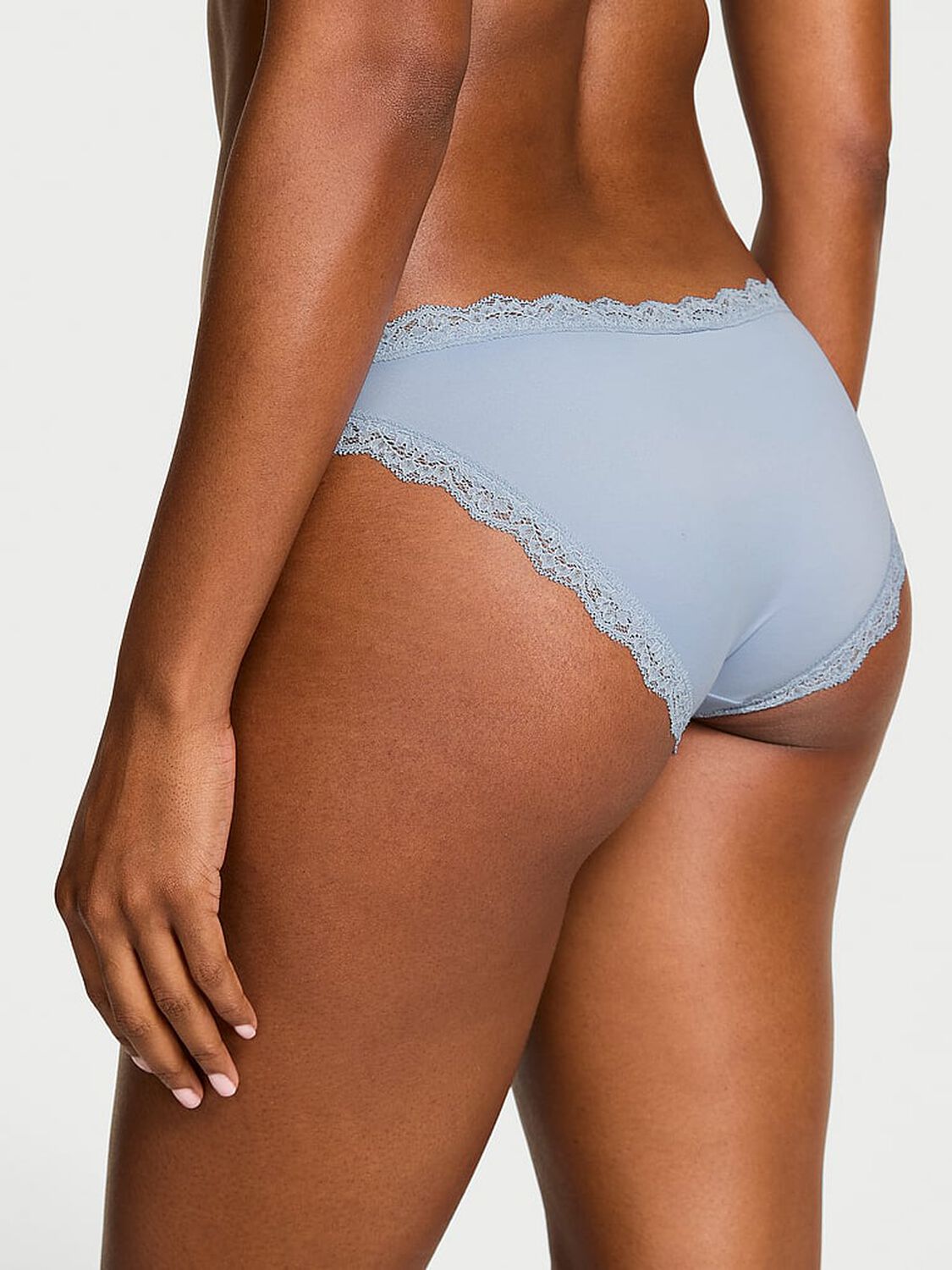 vs Dream Angels Lace-Trim Bikini Panty Blue 2 of 3 