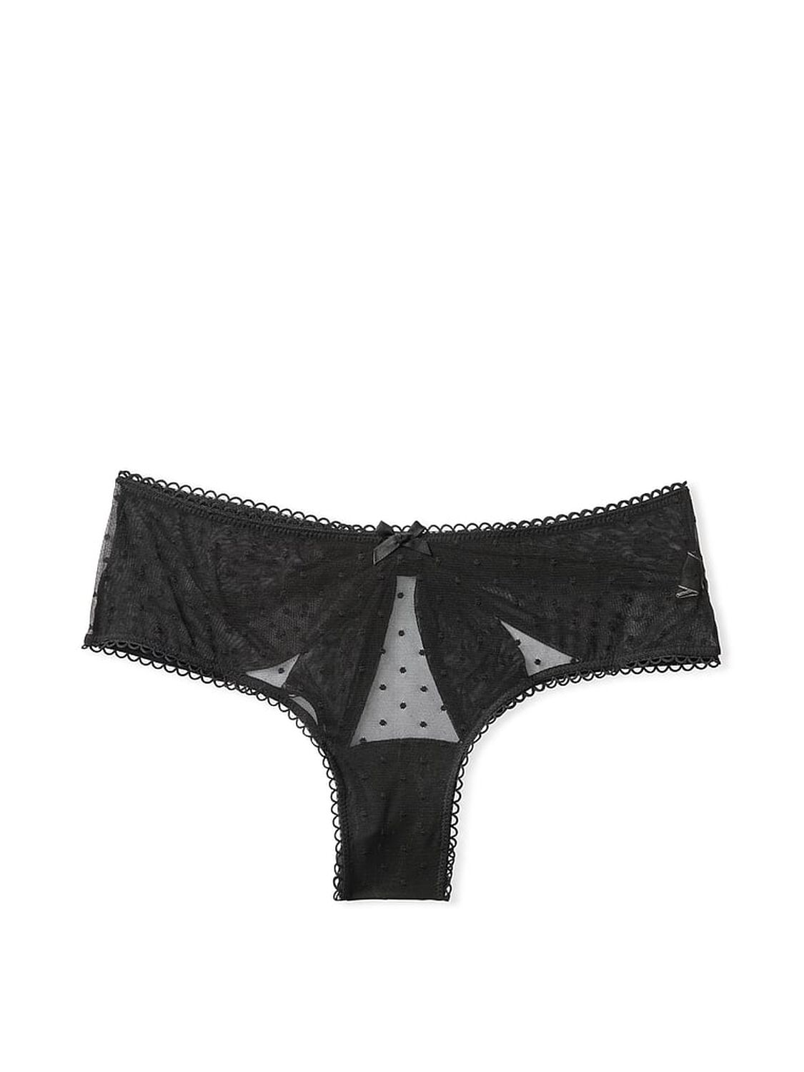 vs Very Sexy Bow Ouvert Cheeky Panty Black 3 of 4 