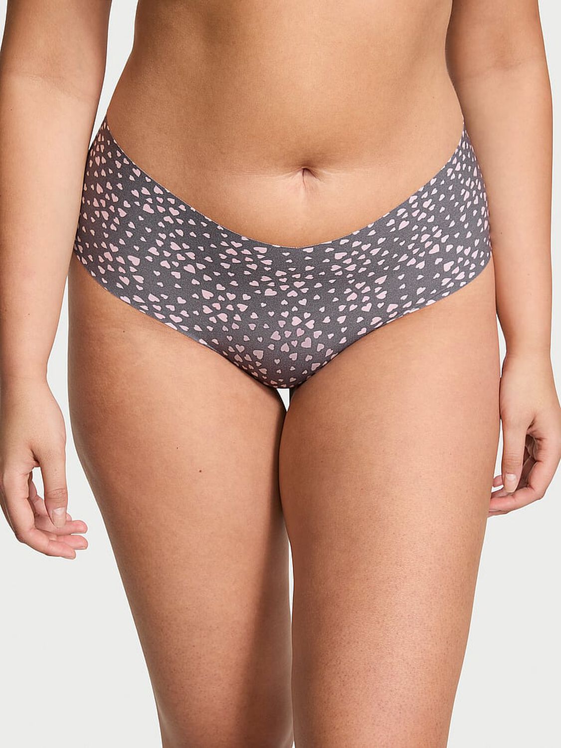 vs No-Show No-Show Cheeky Panty Tornado Grey Hearts 1 of 3 