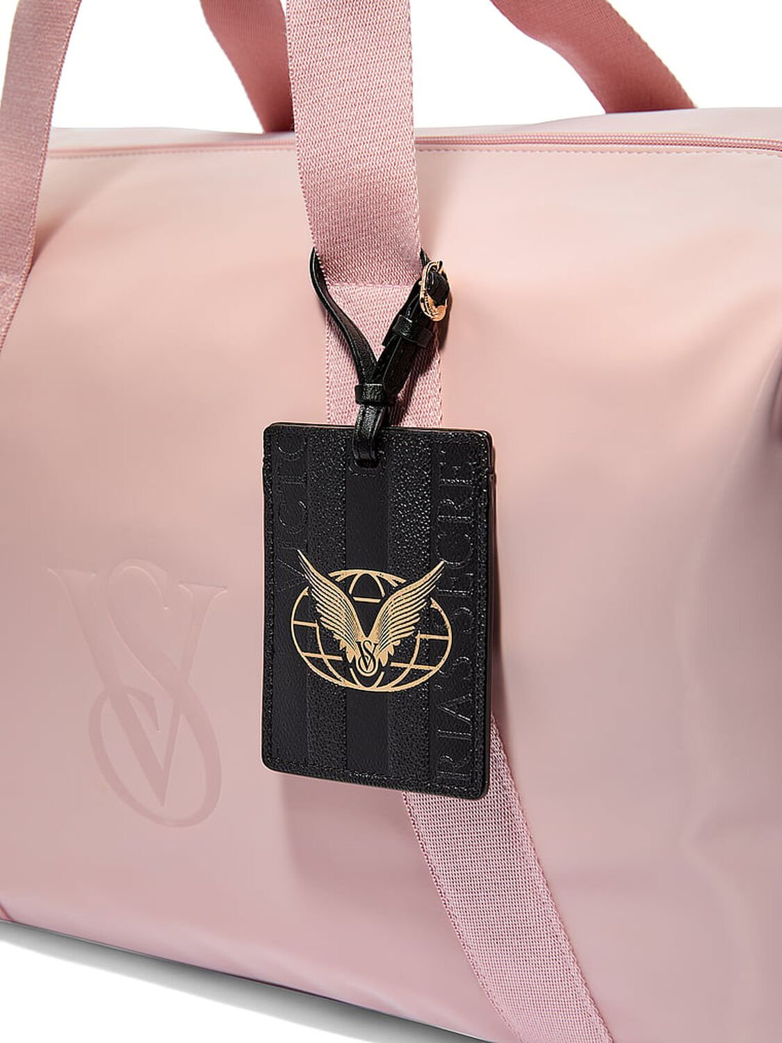 vs Victoria's Secret Angel Essentials Luggage Tag Black Stripe 3 of 3 