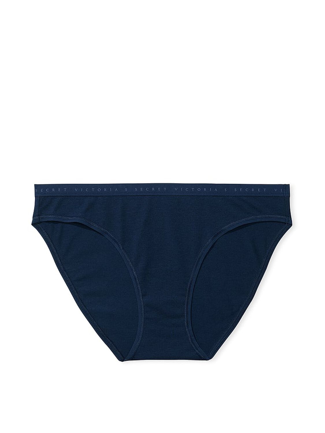 vs Victoria's Secret Stretch Cotton Bikini Panty Noir Navy 3 of 3 