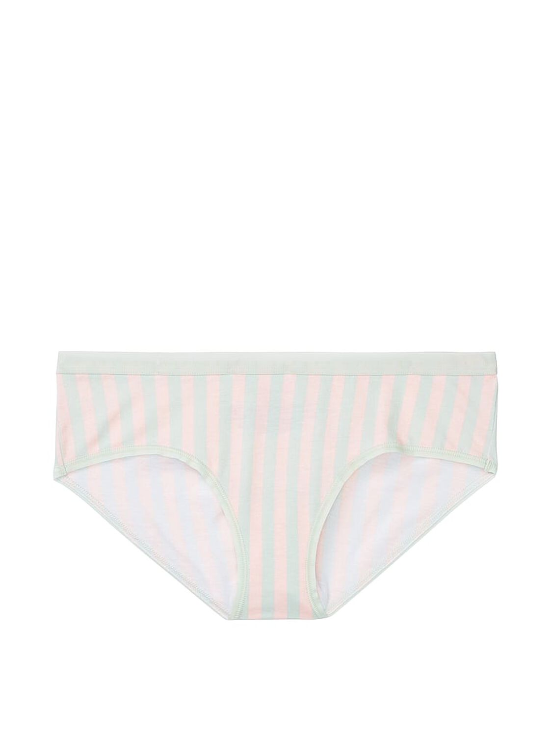 vs Victoria's Secret Stretch Cotton Hiphugger Panty Pink Fizz/Pale Sky Grey Casual Stripe 3 of 3 