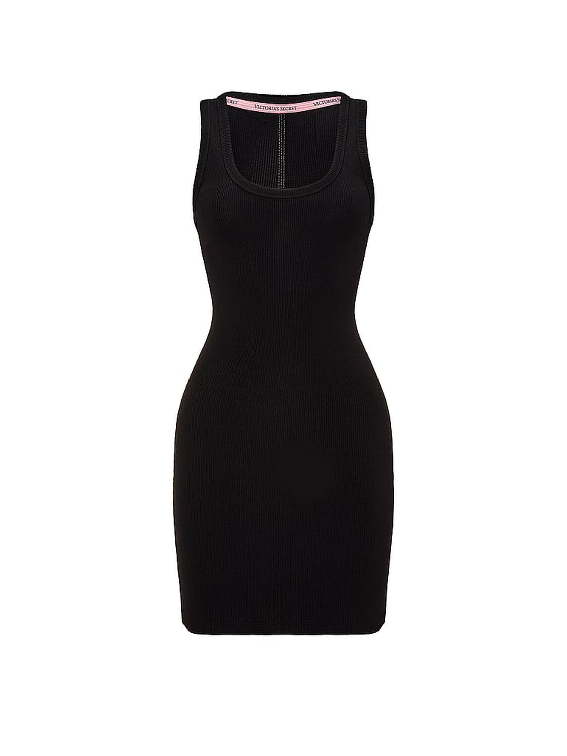 vs Angel Essentials VS Iconic Rib Tank Dress Pure Black 3 of 3 
