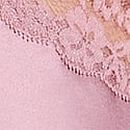 Dare to Dream Lace & Satin Flounce Slip, Nostalgia Rose, swatch