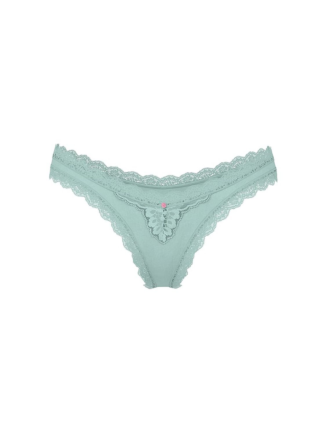 vs Dream Angels Lace-Trim Brazilian Panty Canal Blue 3 of 4 