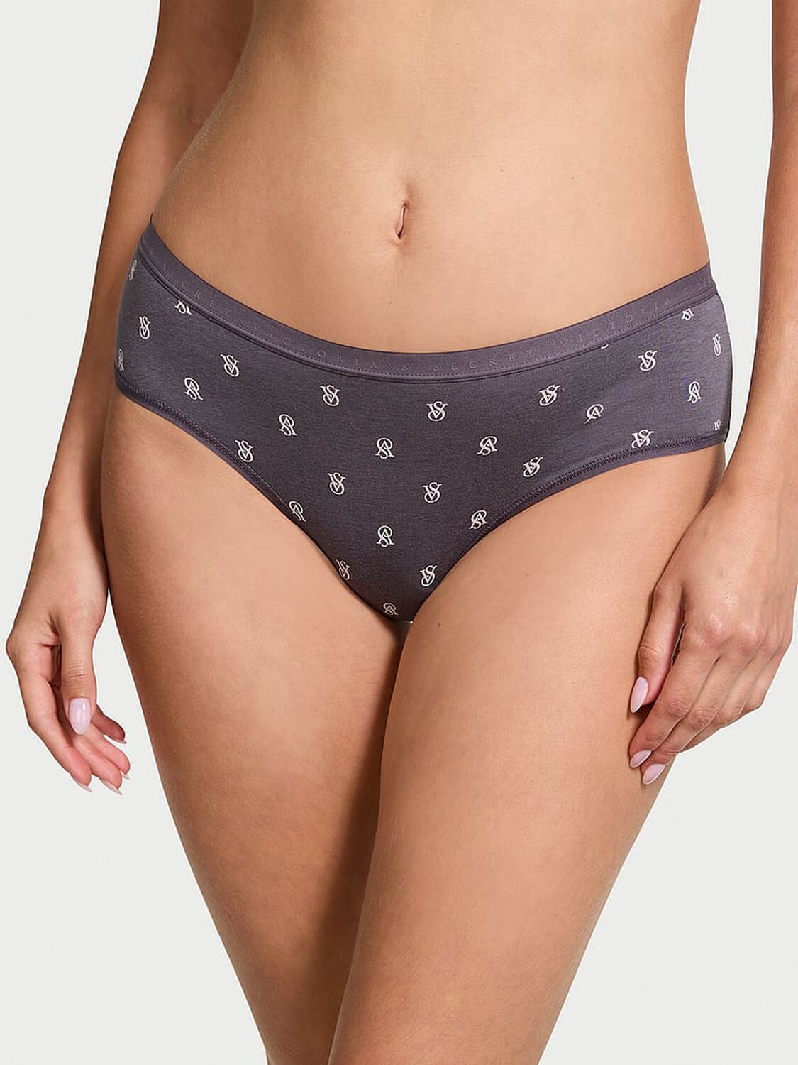 vs Victoria's Secret Stretch Cotton Hiphugger Panty Tornado Logos 1 of 3 