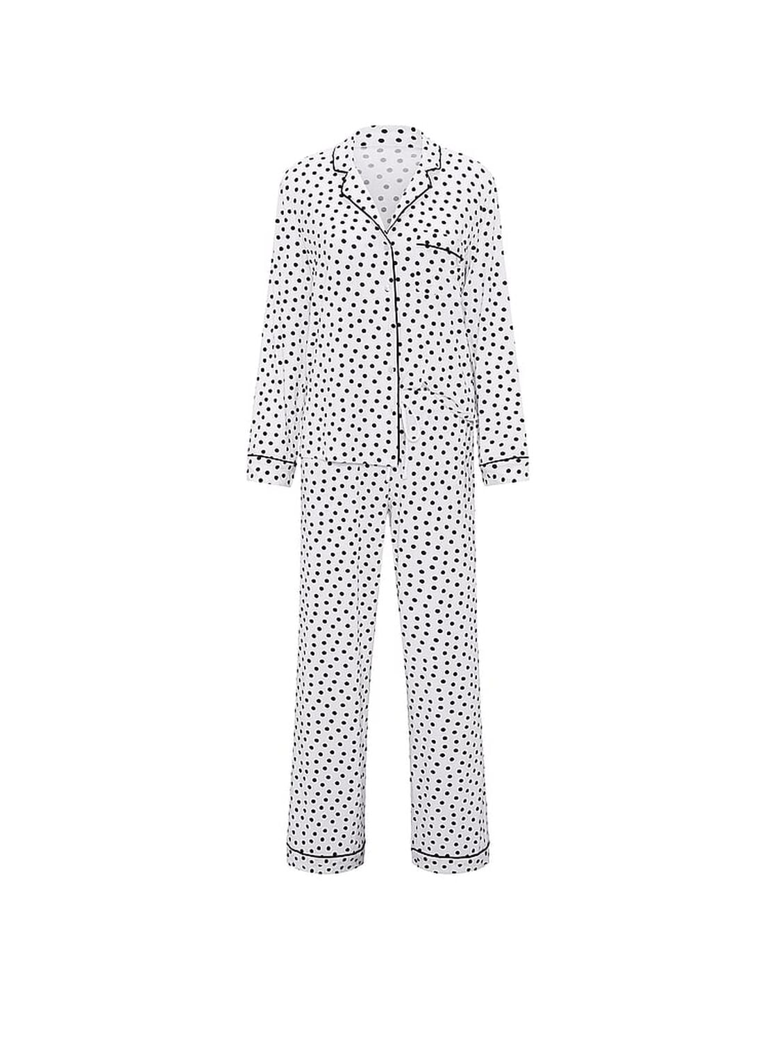 vs Victoria's Secret SoSoft&trade; Modal Long Pajama Set Vs White Dots 3 of 4 