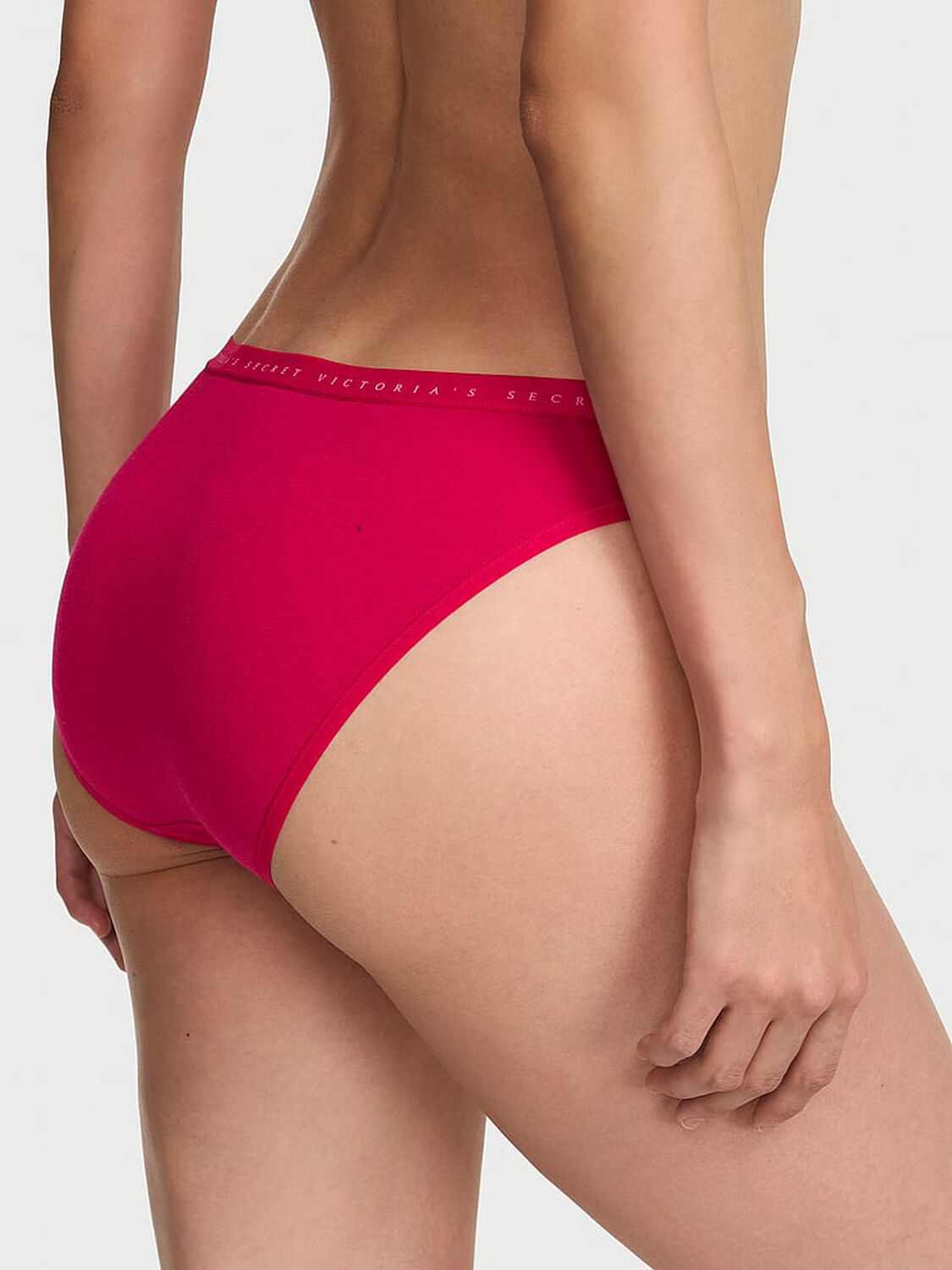 vs Victoria's Secret Stretch Cotton Bikini Panty Pink 2 of 2 