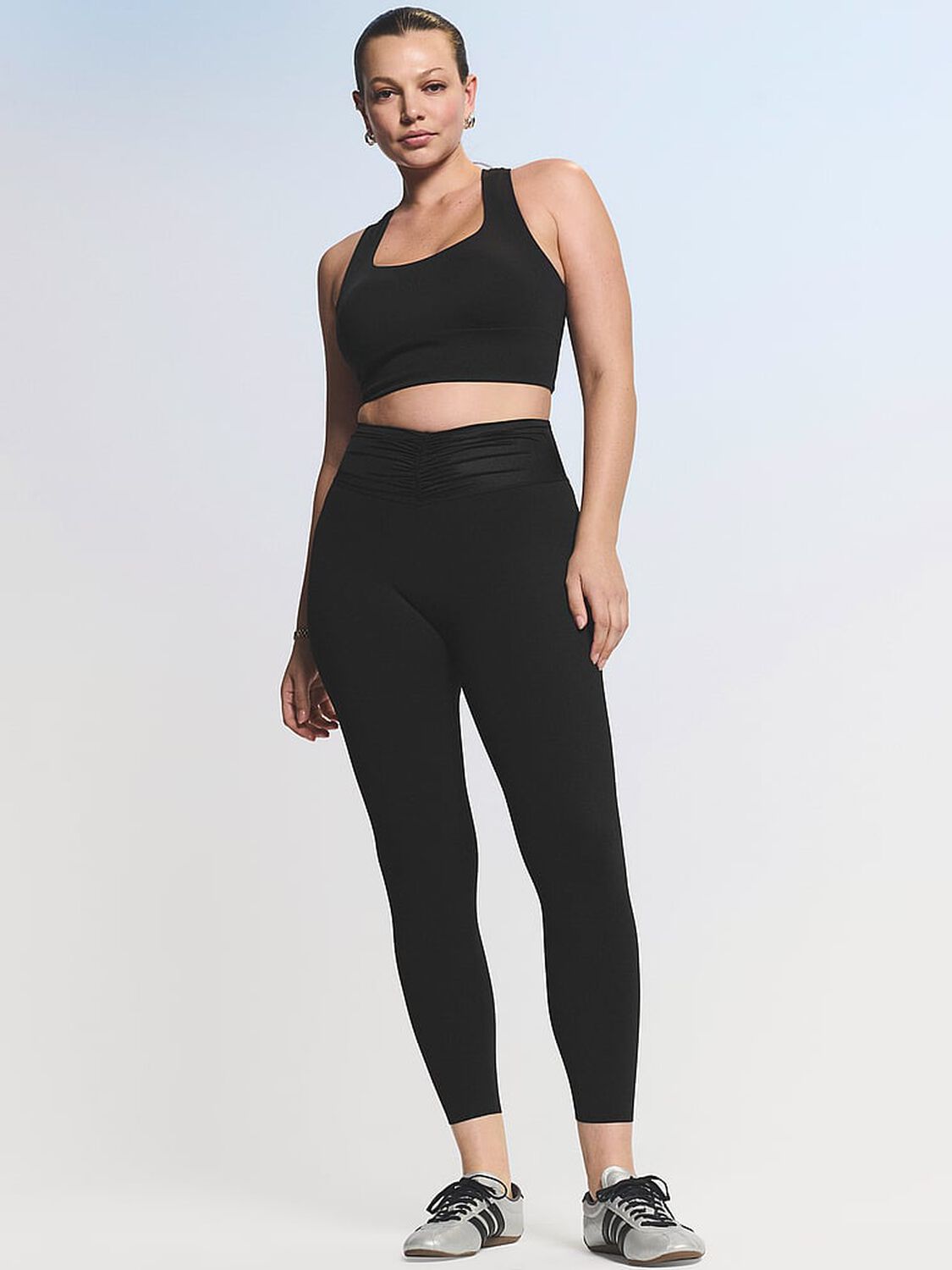 vs Vsx VSX Elevate™ Tuxedo Shine Legging Black 3 of 4 