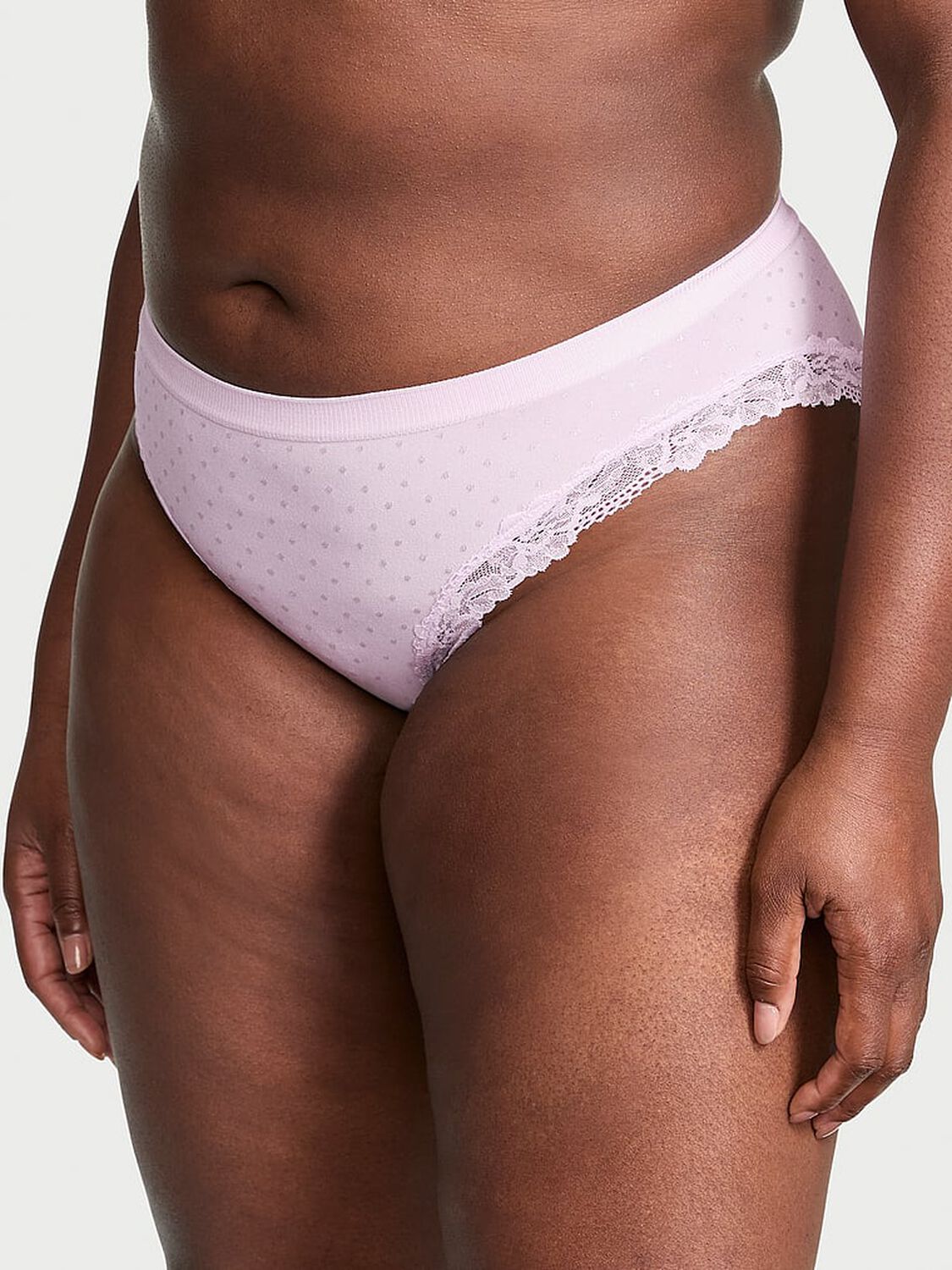 vs Seamless Seamless Lace-Trim Bikini Panty 1 of 3 