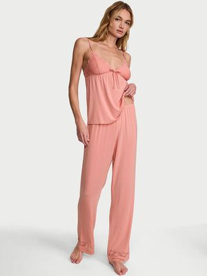 SoSoft&trade; Modal Lace-Trim Cami & Pants Set