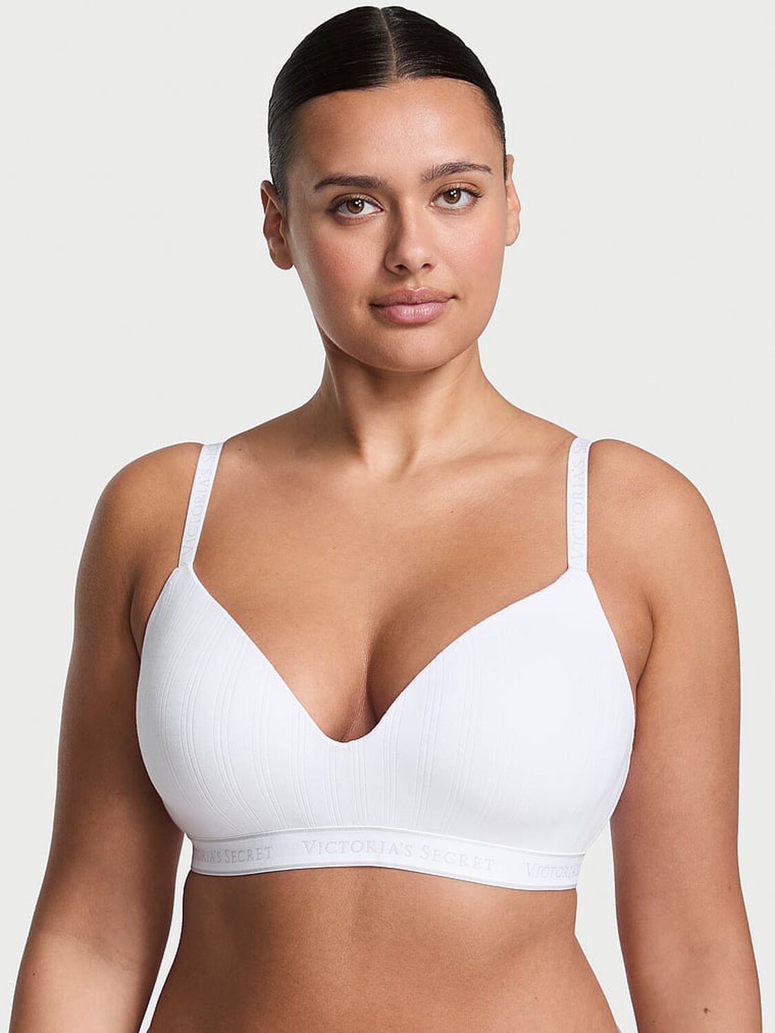 vs The T-Shirt Ultra-Fine Modal Lightly Lined Wireless Bra Vs White 3 of 3 