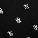 Lightly Lined Wireless Cotton Bra, Black Logos, swatch
