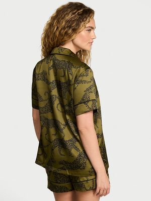 Glazed Satin Short Pajama Set