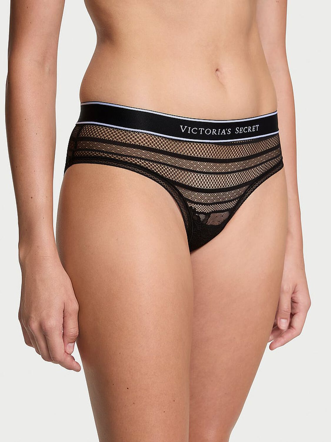 vs Cotton Logo Lace Hiphugger Panty 1 of 3 