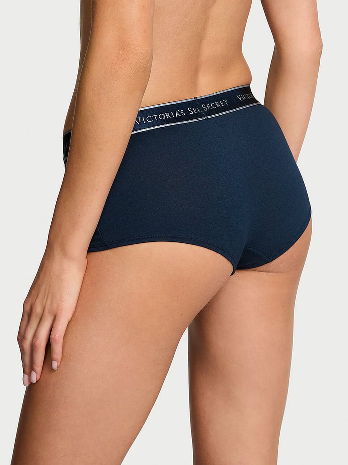 vs Cotton Logo Cotton Boyshort Panty Dress Blues 2 of 2 