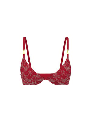 Equestrian Glam Lightly Lined Plunge Demi Bra