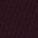 Luxe Cable-Knit Flare Lounge Pants, Winter Wine, swatch