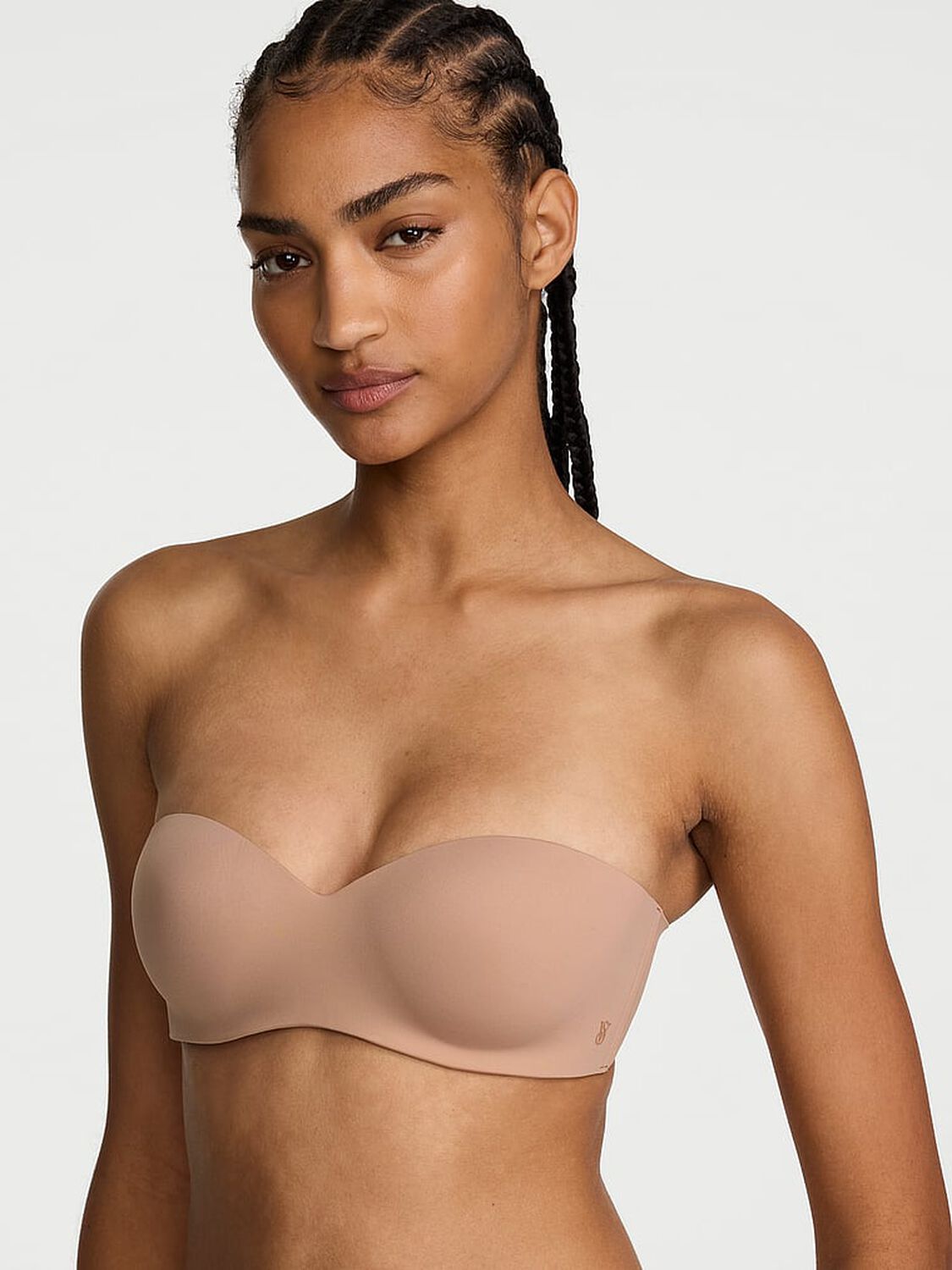 vs Victoria's Secret Bare Lightly Lined Sweetheart Strapless Bra Praline 1 of 3 