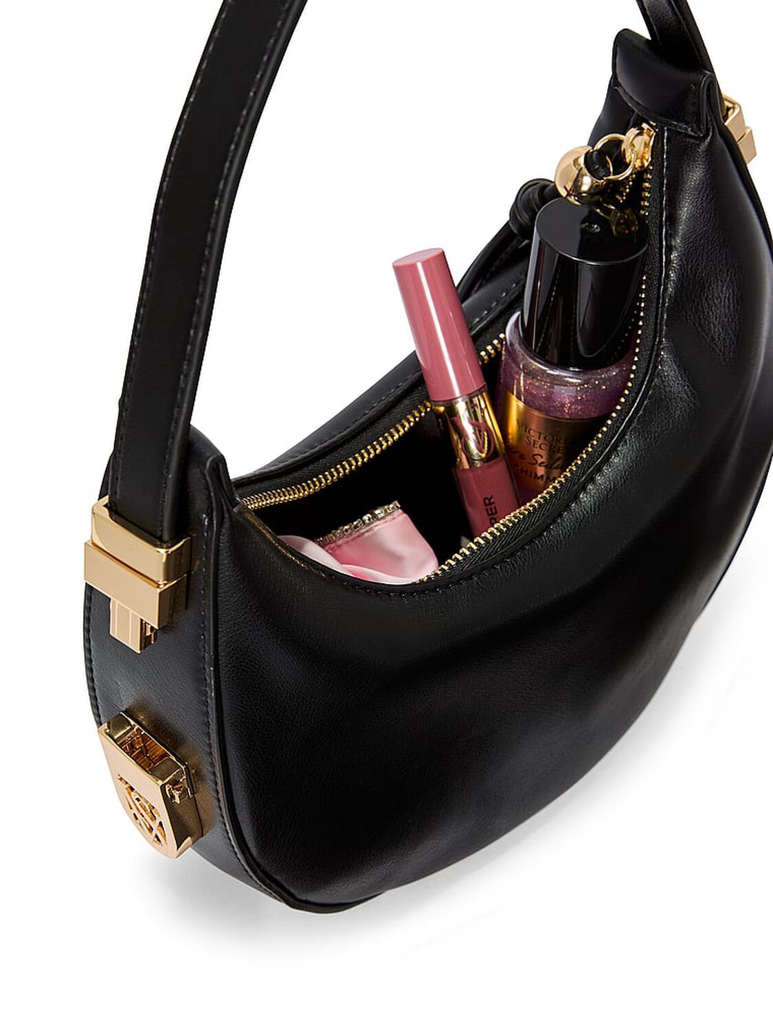 vs Victoria's Secret Small Crescent Bag Black 3 of 4 