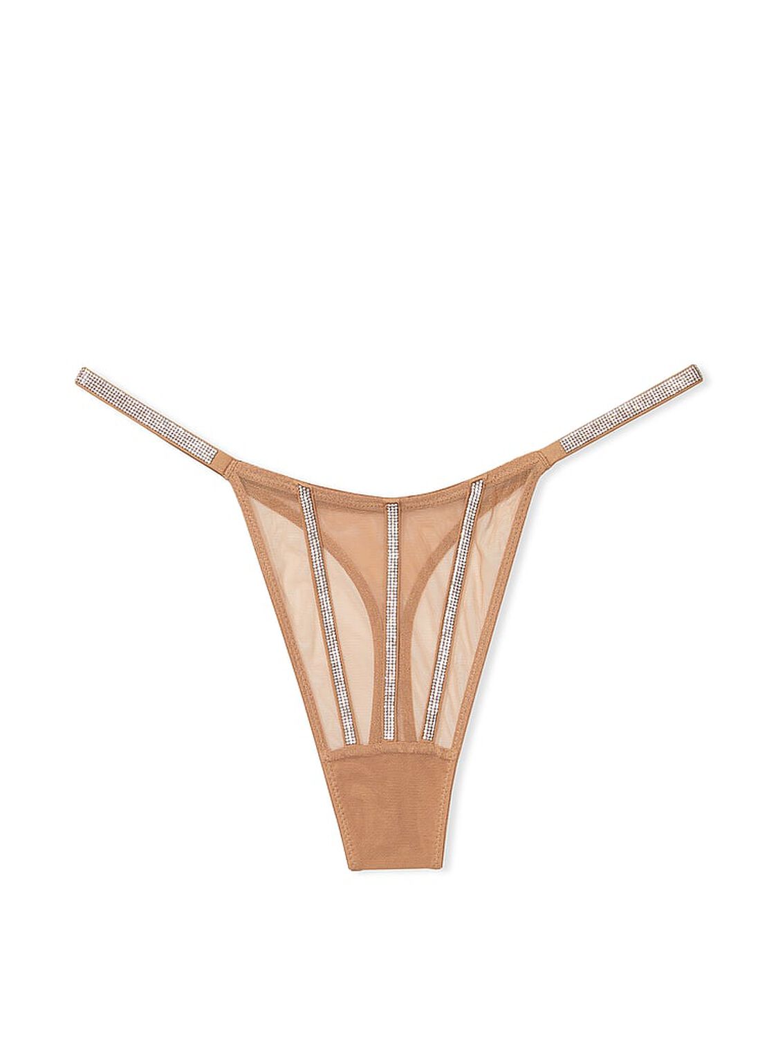 vs Very Sexy Sheer Shine Thong Panty Toffee 3 of 4 