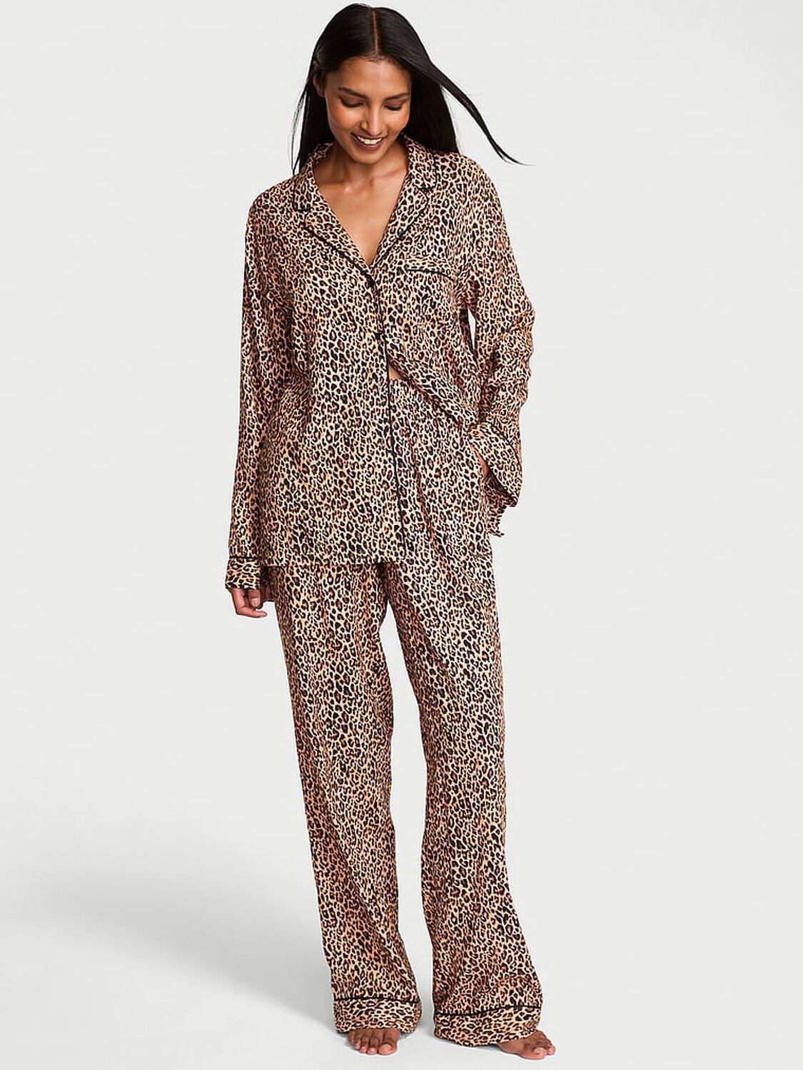 vs Victoria's Secret Flannel Long Pajama Set 1 of 3 