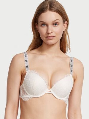 Shine Strap Lace Push-Up Bra